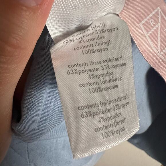 WeWoreWhat Light Blue Peak Lapel Women’s Blazer Jacket Size Medium - Picture 4 of 11